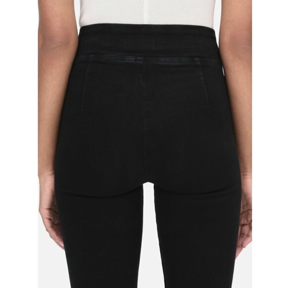 Frame Jetset Flare Pants Noir Super Stretch High Rise Flare Wide Leg Jeans 30-34 - Picture 3 of 13